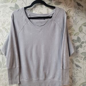 Guess Light Gray V-Neck Sweatshirt